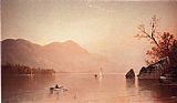 Alfred Thompson Bricher Famous Paintings - Autumn Mist Lake George New York